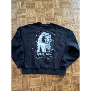 Official Taylor Swift Speak Now Taylor’s Version Black Crewneck - SMALL